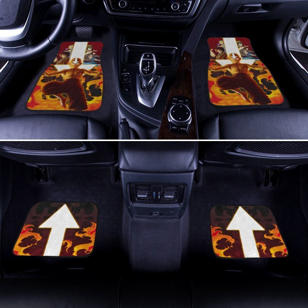 Aang Car Floor Mats Custom Avatar: The Last Airbender Anime Car Interior Accessories