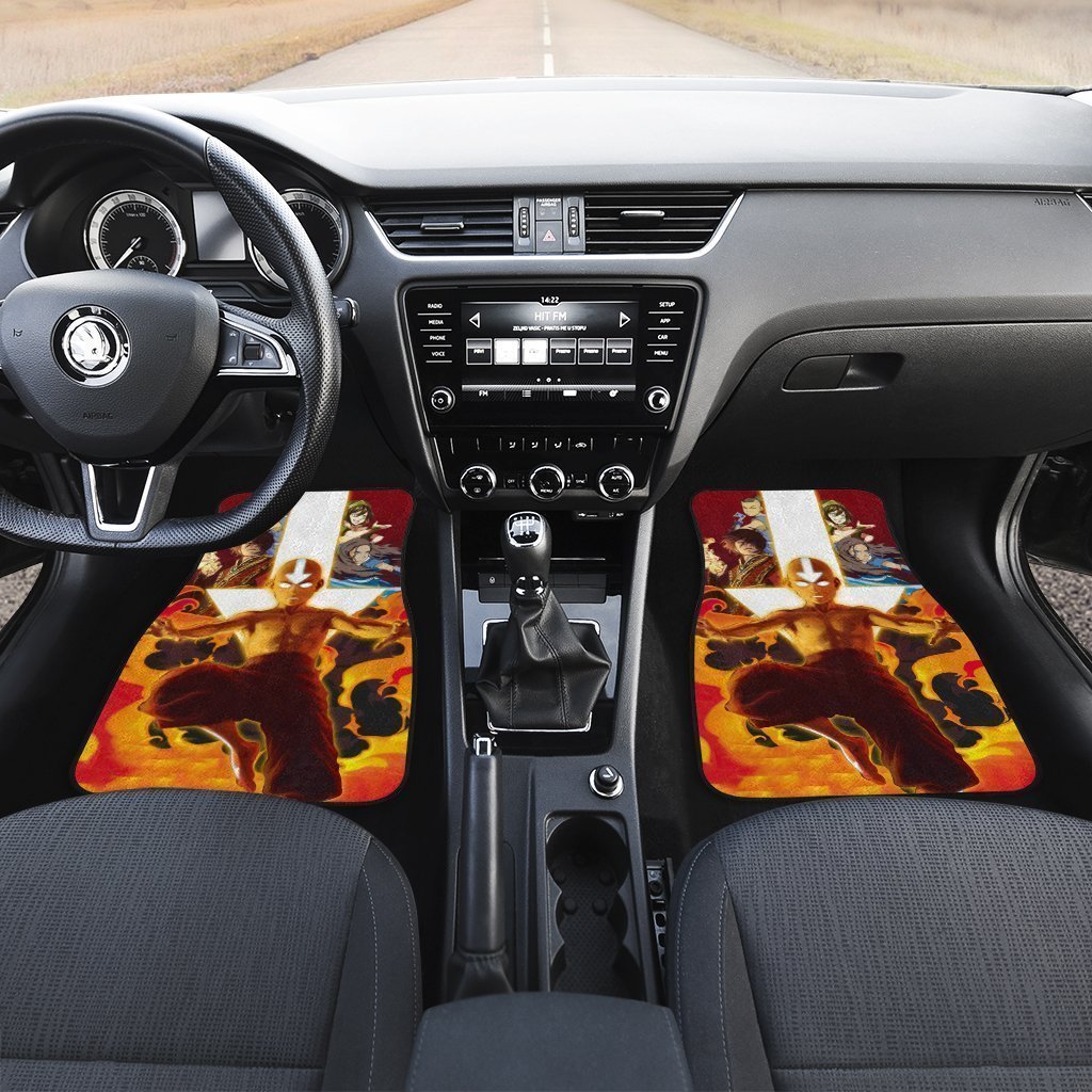 Aang Car Floor Mats Custom Avatar: The Last Airbender Anime Car Interior Accessories