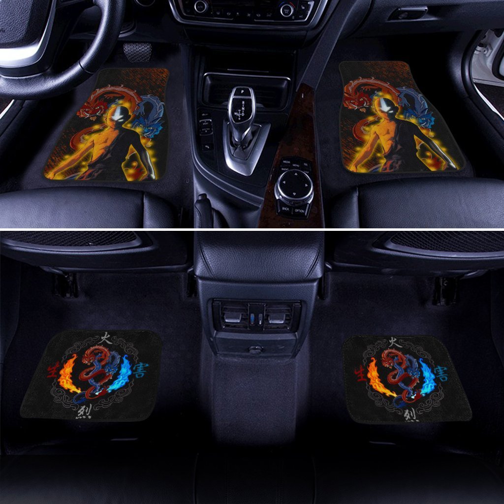 Aang Car Floor Mats Custom The Last Airbender Avatar Anime Car Accessories Anime Gifts Idea