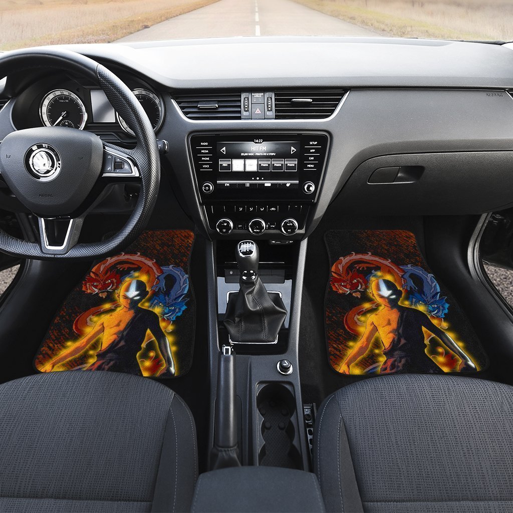 Aang Car Floor Mats Custom The Last Airbender Avatar Anime Car Accessories Anime Gifts Idea