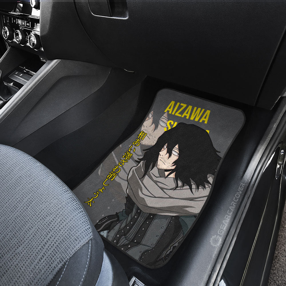 Aizawa Shouta Car Floor Mats Custom My Hero Academia Car Accessories Gifts For Anime Fans