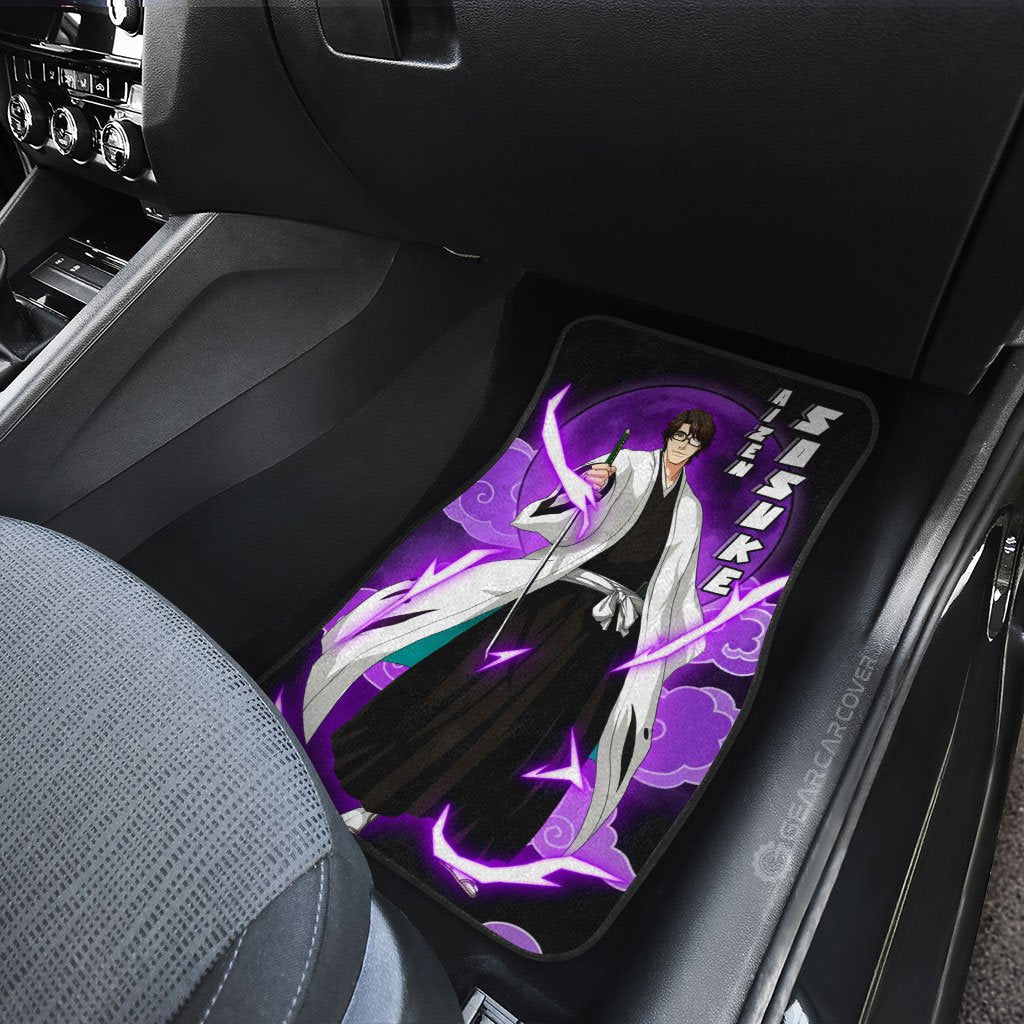 Aizen Sosuke Car Floor Mats Custom Anime Bleach Car Interior Accessories
