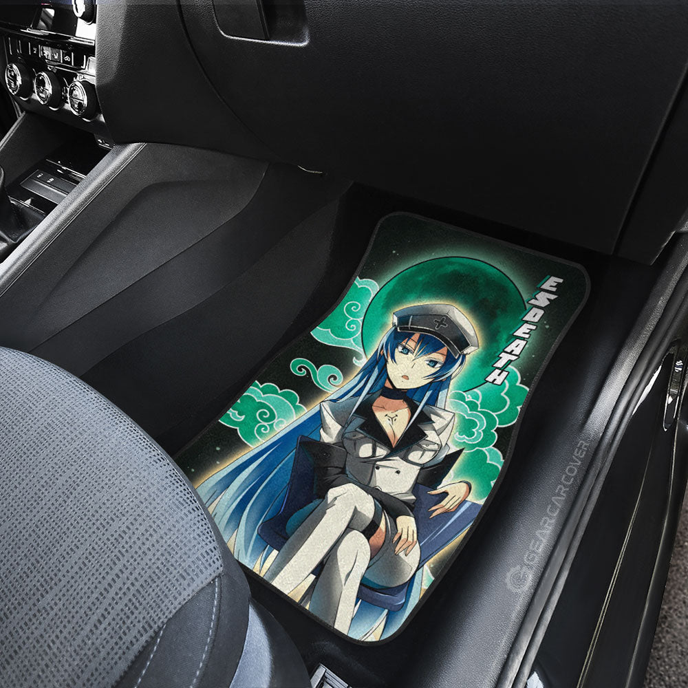 Akame And Esdeath Car Floor Mats Custom Akame Ga Kill Anime Gifts For Fans