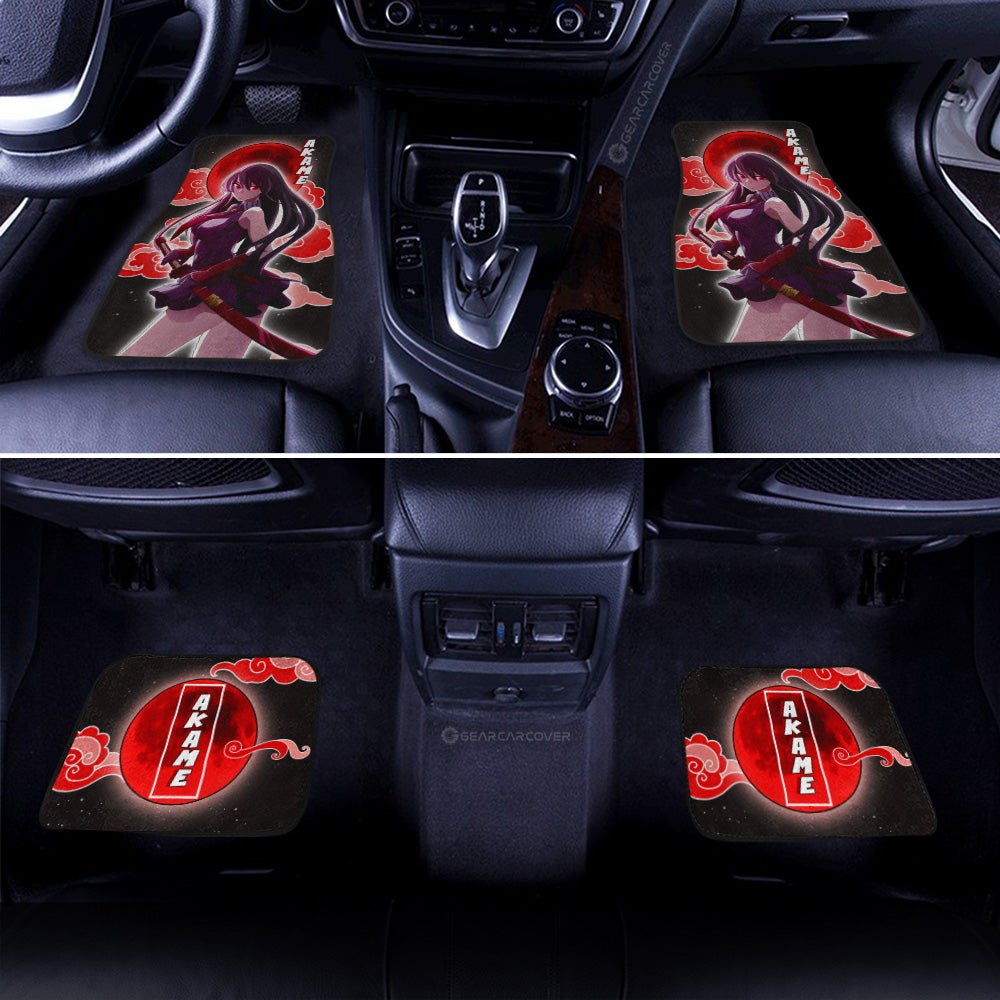 Akame Car Floor Mats Custom Akame Ga Kill Anime Car Accessories Gifts For Fans