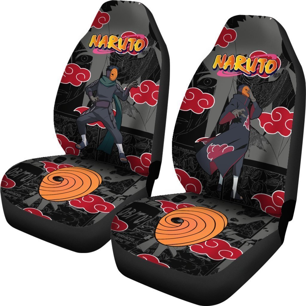 Akatsuki Tobi Car Seat Covers Custom Naruto Anime Car Accessories