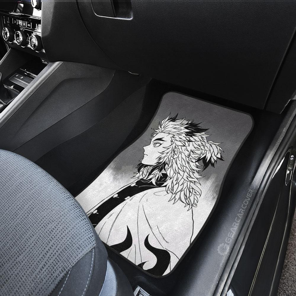 Akaza And Rengoku Car Floor Mats Custom Kimetsu No Yaiba Manga Car Accessories