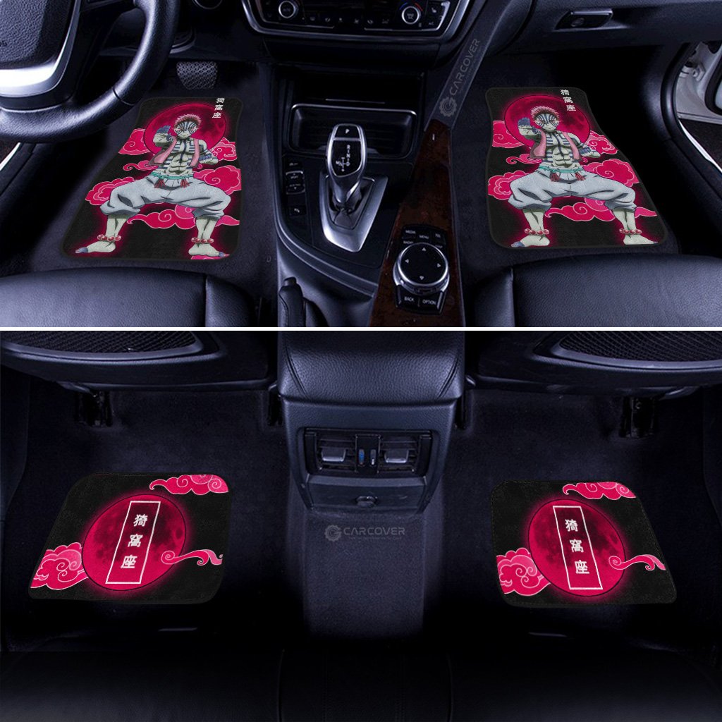 Akaza Car Floor Mats Custom Anime Demon Slayer Car Interior Accessories