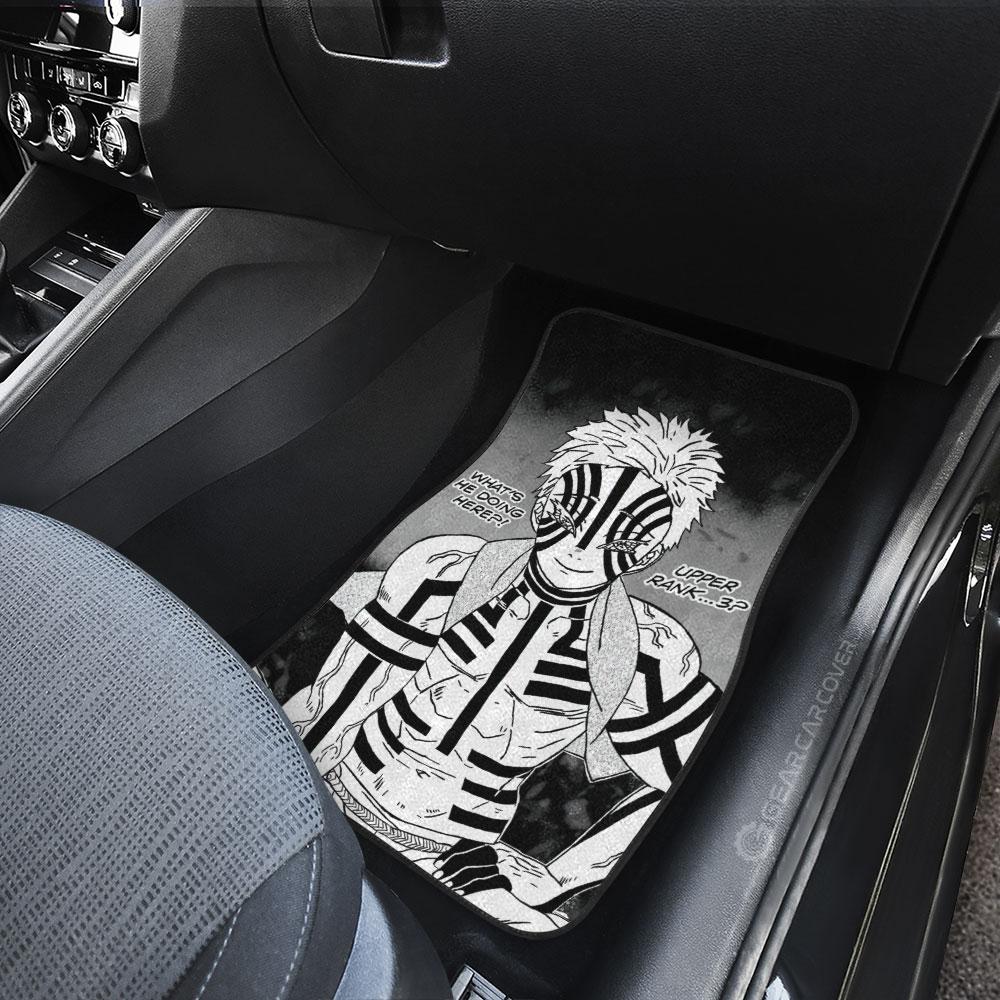 Akaza Car Floor Mats Custom Kimetsu No Yaiba Manga Car Accessories
