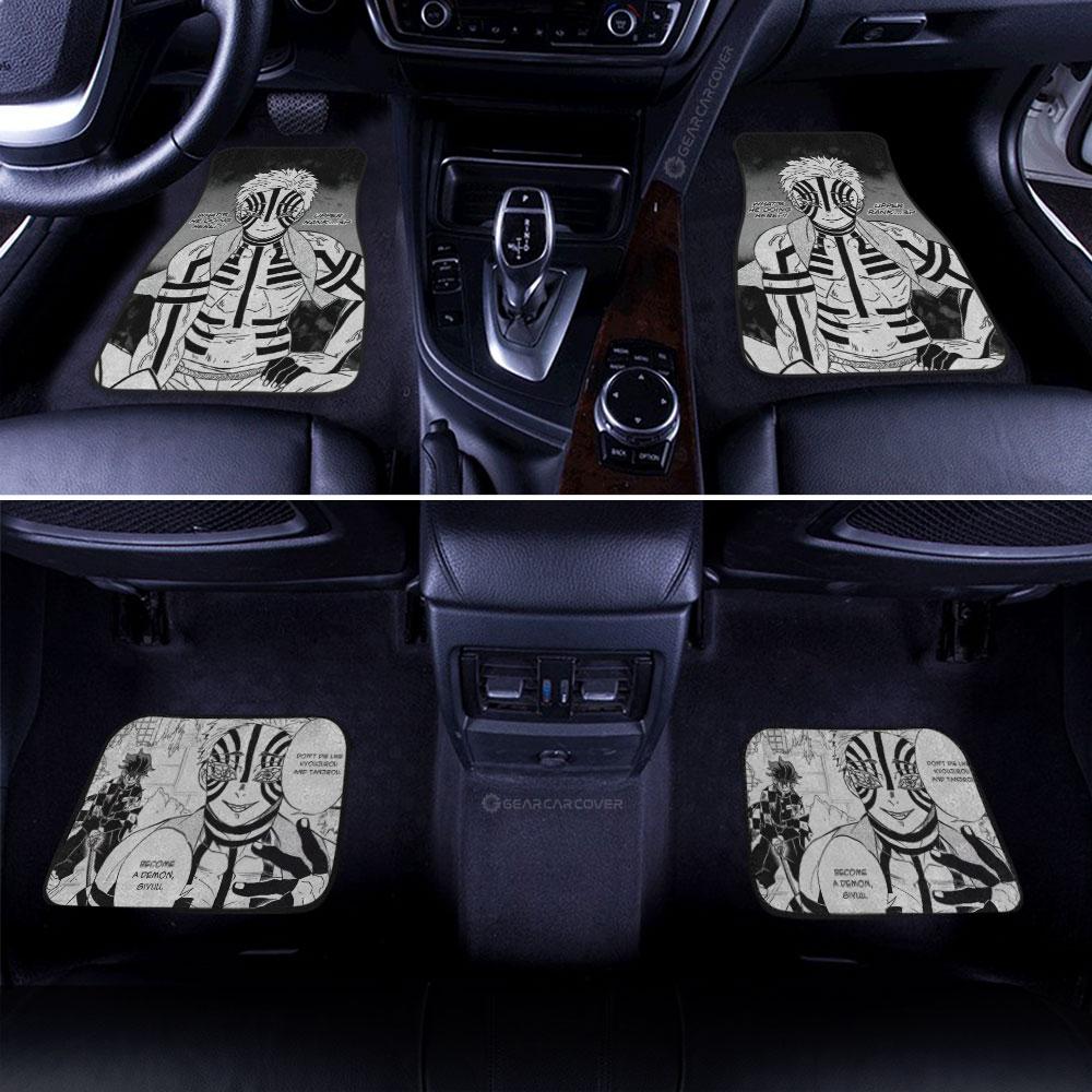Akaza Car Floor Mats Custom Kimetsu No Yaiba Manga Car Accessories