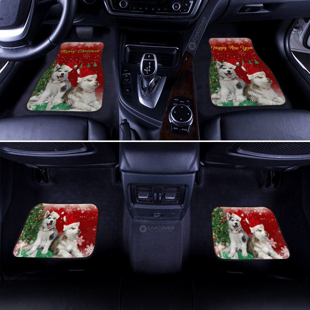 Alaskan Malamutes Car Floor Mats Custom Dog Car Accessories Christmas 2021