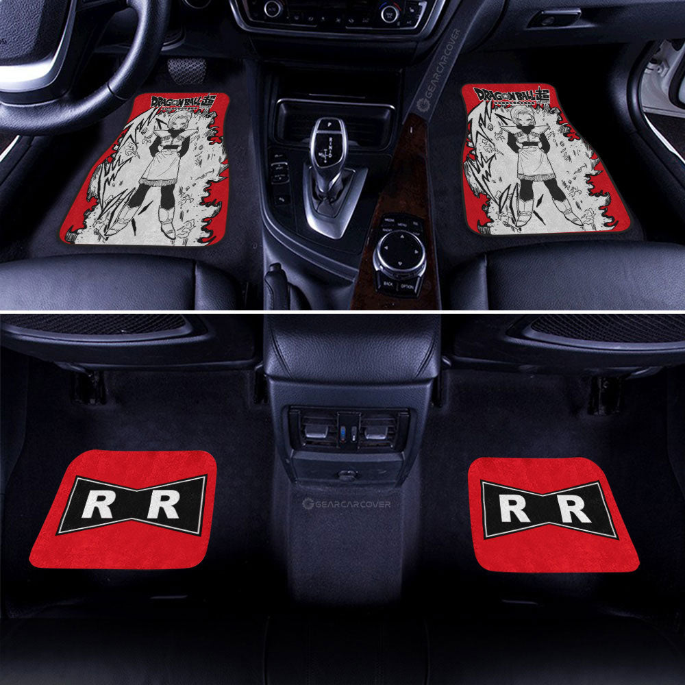 Android 18 Car Floor Mats Custom Dragon Ball Anime Car Accessories Manga Style For Fans