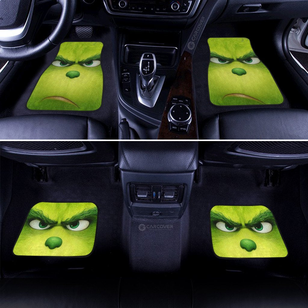 Angry Grinch Car Floor Mats Custom Car Accessories Christmas Decorations