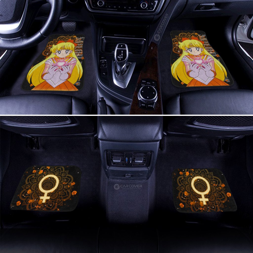 Anime Sailor Moon Car Floor Mats Custom Sailor Venus Car Interior Accessories