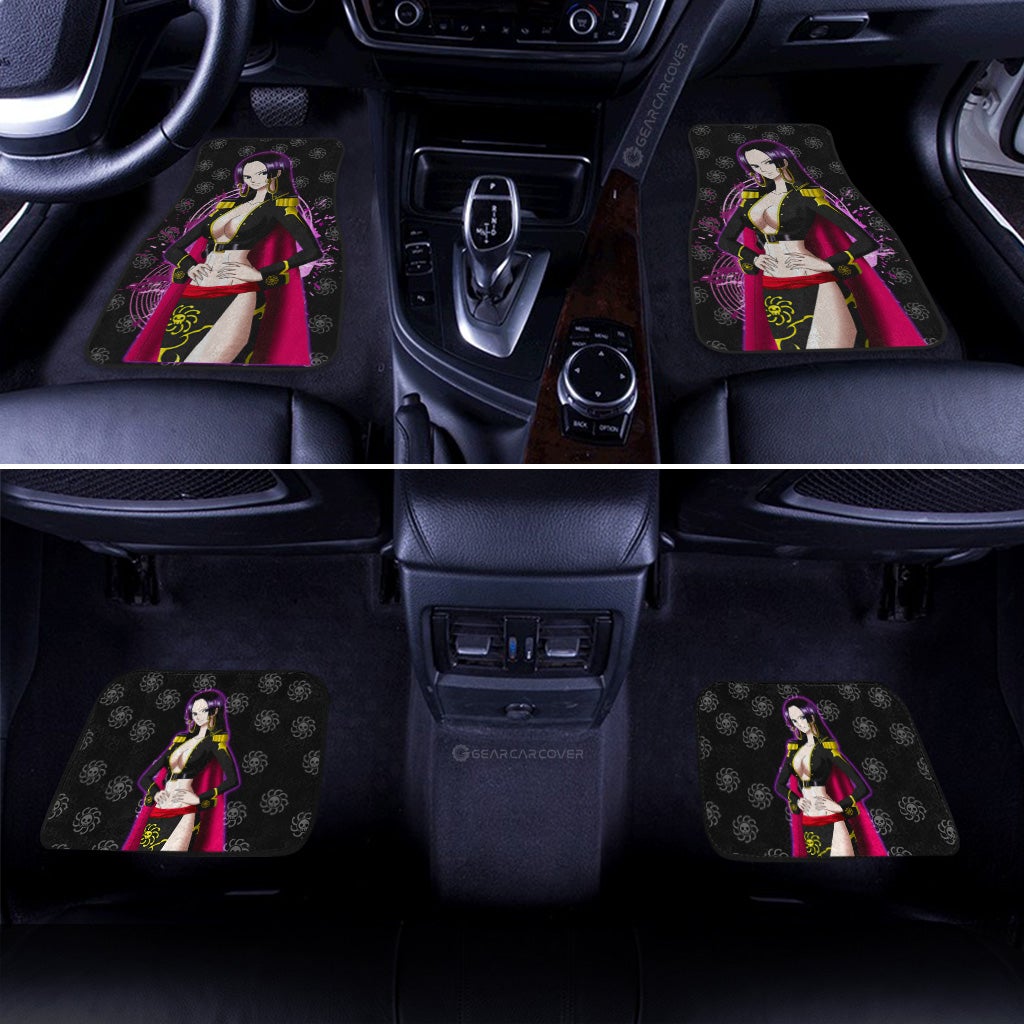 Anime Sexy Girl Boa Hancock Car Floor Mats Custom One Piece Anime Gifts For Fans