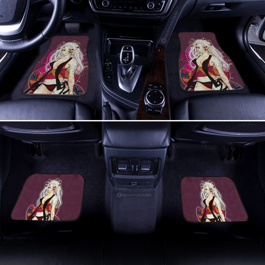 Anime Sexy Girl Daki Car Floor Mats Custom Demon Slayer Anime Gifts For Fans