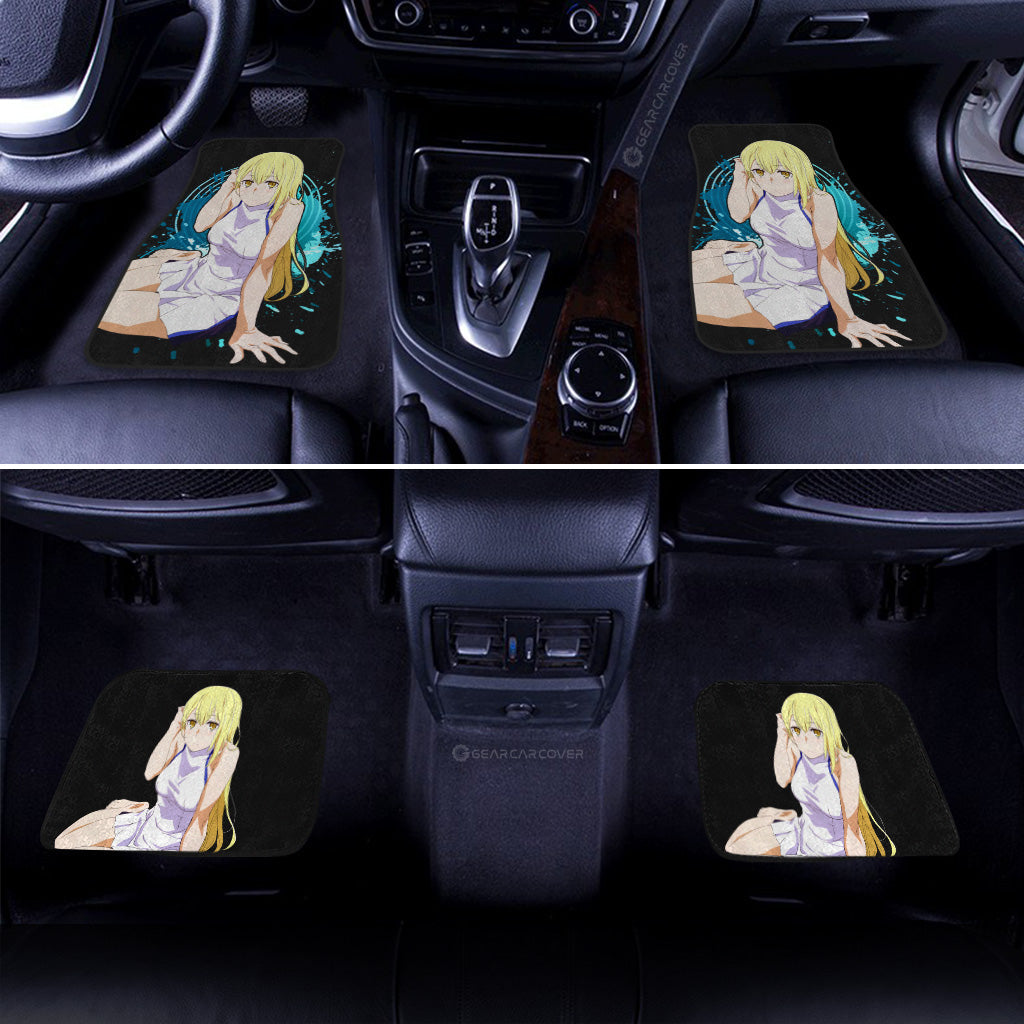 Anime Waifu Girl Ais Wallenstein Car Floor Mats Custom Dungeon Ni Deai Wo Motomeru Car Accessories