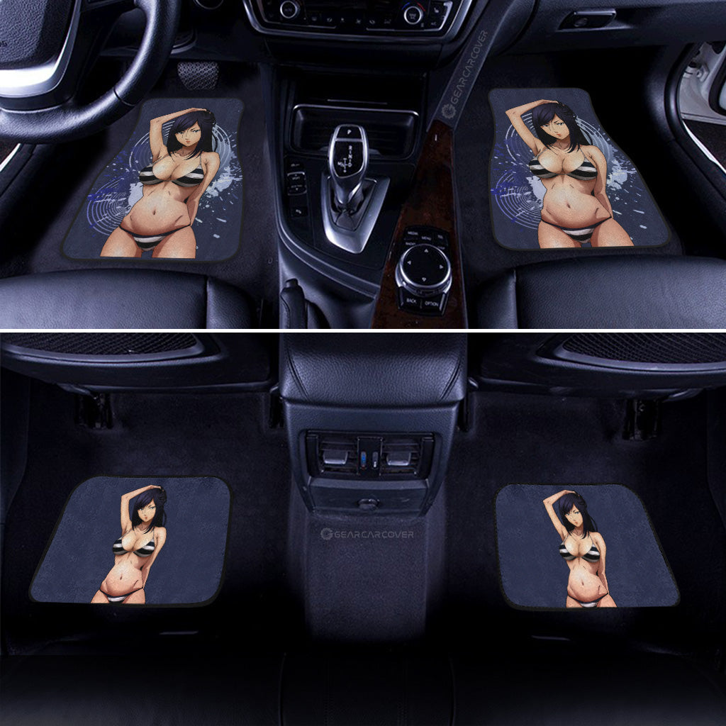 Anime Waifu Girl Mari Kurihara Car Floor Mats Custom Prison School Car Accessories