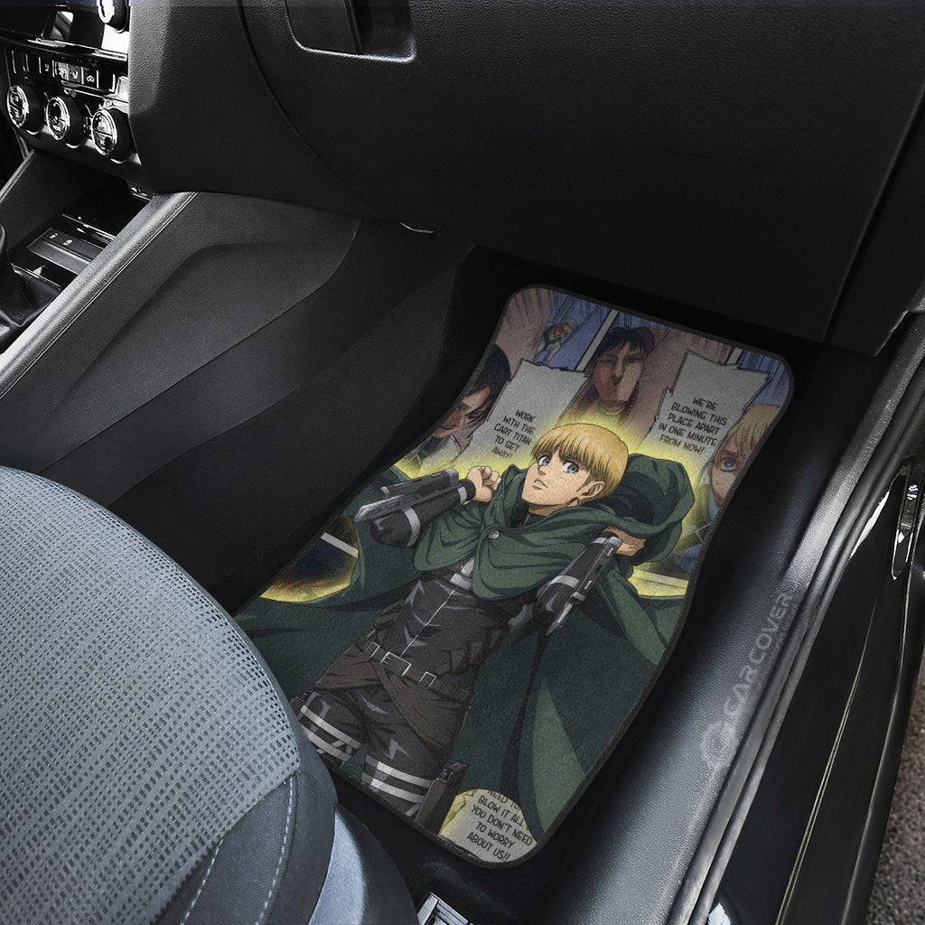 AOT Armin Car Floor Mats Custom Anime Attack On Titan Car Accessories