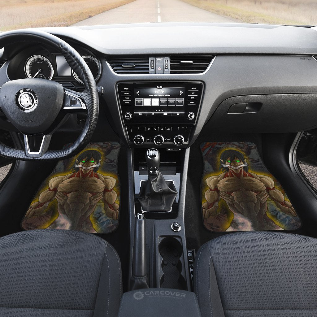 AOT Attack Titan Car Floor Mats Custom Anime Attack On Titan Car Accessories