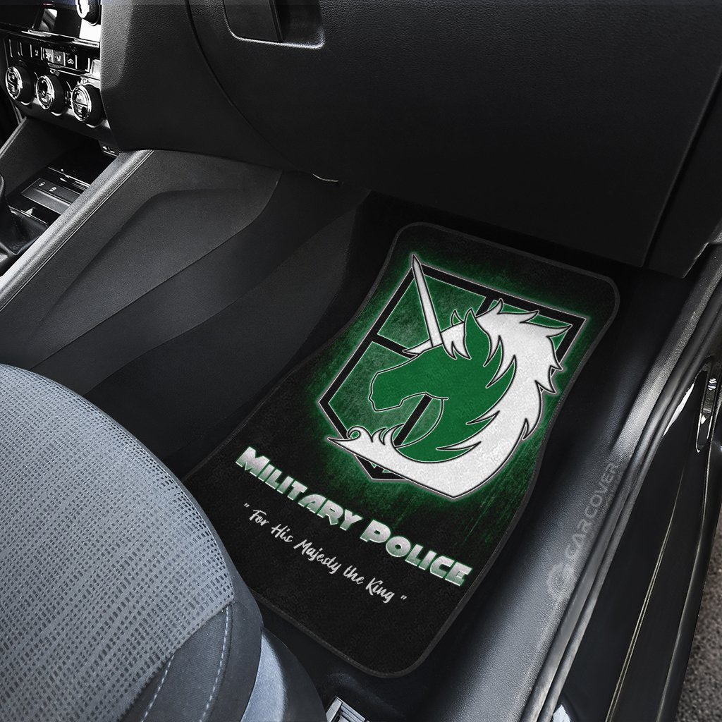 AOT Military Police Car Floor Mats Custom Anime Attack On Titan Car Accessories