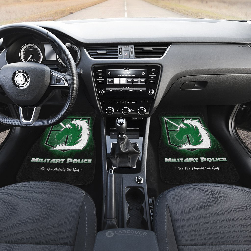 AOT Military Police Car Floor Mats Custom Anime Attack On Titan Car Accessories