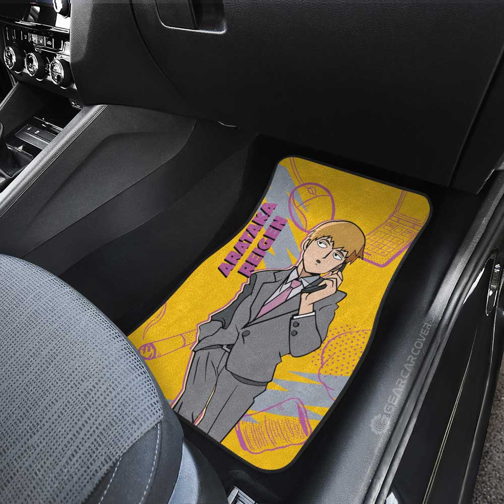 Arataka Reigen Car Floor Mats Custom Mob Psycho 100 Anime Car Accessories