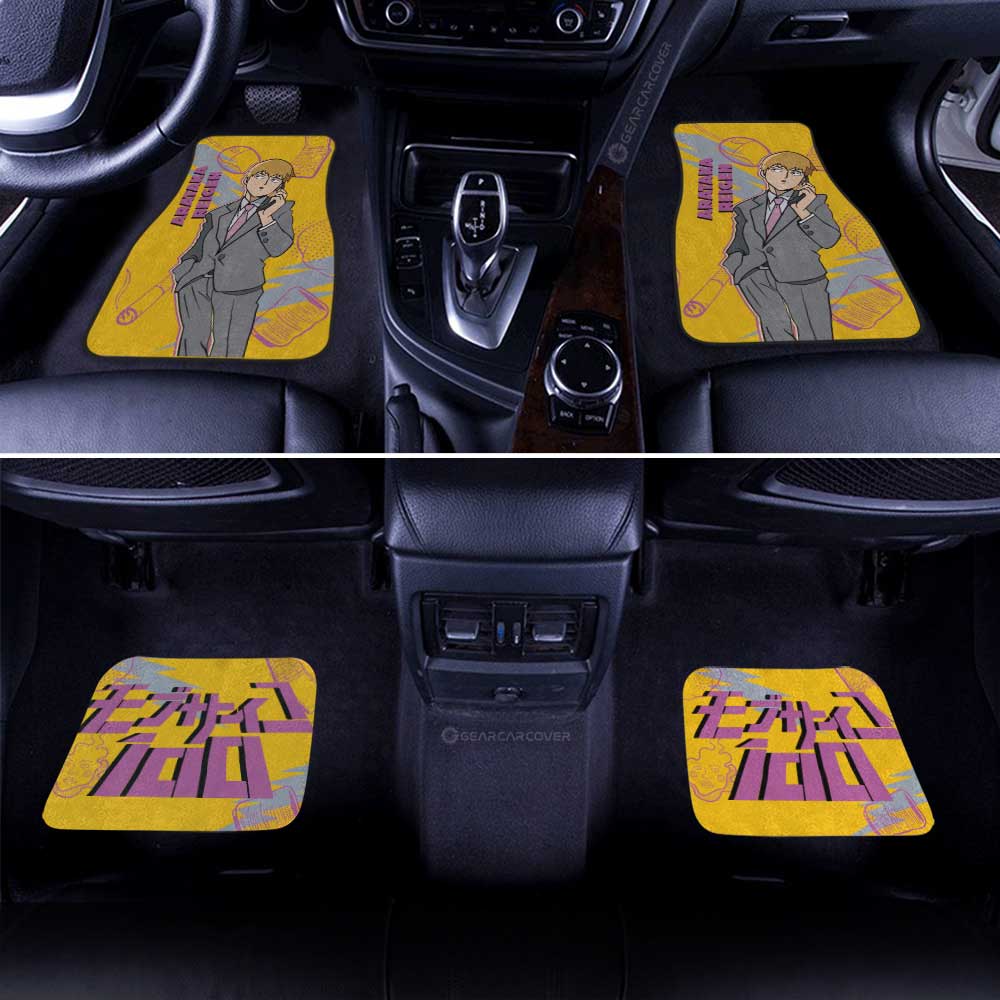Arataka Reigen Car Floor Mats Custom Mob Psycho 100 Anime Car Accessories