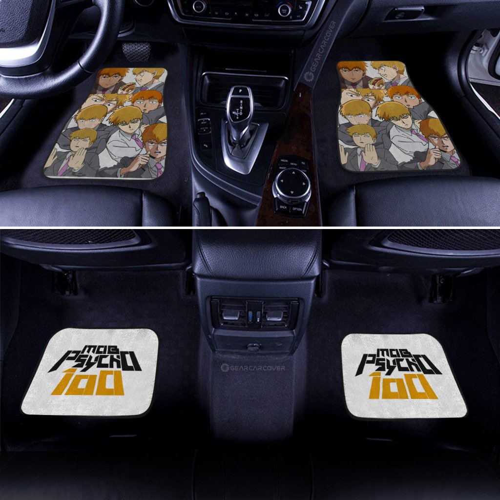 Arataka Reigen Car Floor Mats Custom Mob Psycho 100 Anime Car Accessories