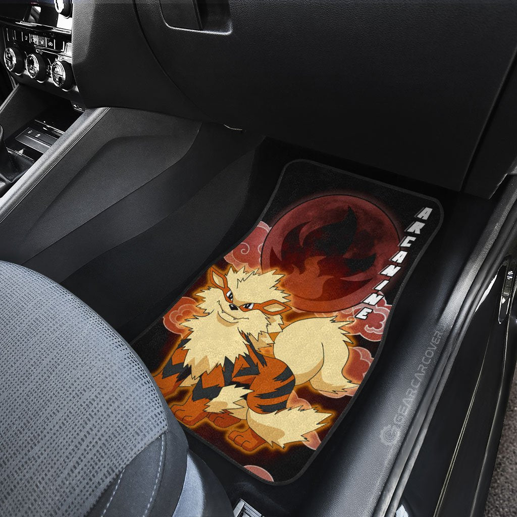 Arcanine Car Floor Mats Custom Anime Pokemon Car Accessories For Anime Fans