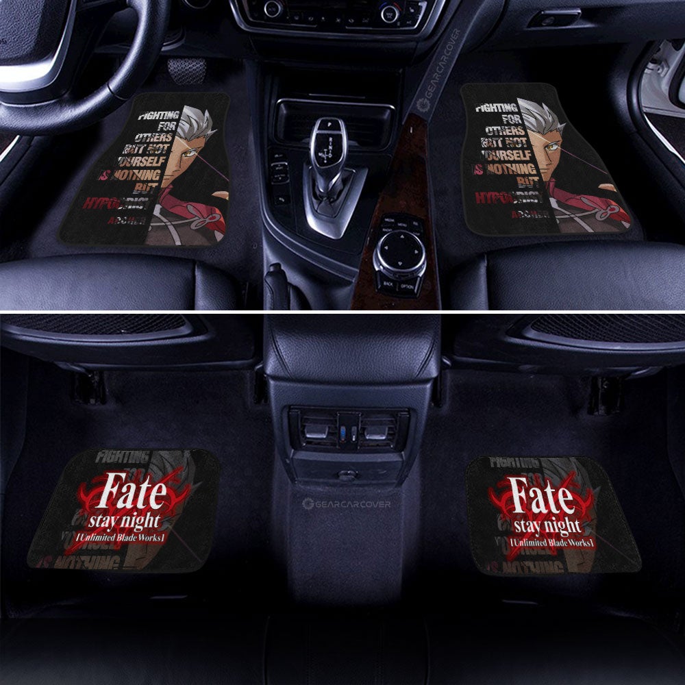 Archer Car Floor Mats Custom Fate Stay Night Anime Car Accessories