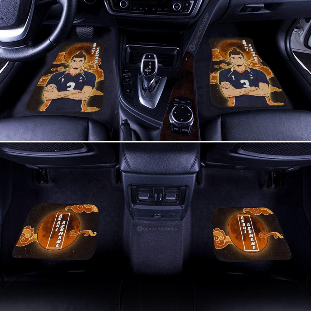 Asahi Azumane Car Floor Mats Custom Gifts For Haikyuu Anime Fans
