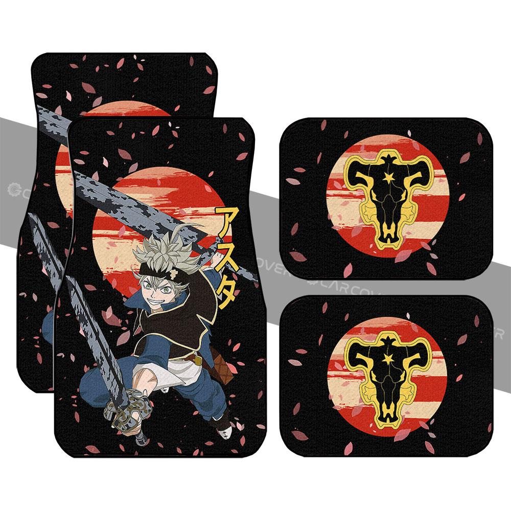 Asta Car Floor Mats Custom Black Clover Anime Car Interior Accessories