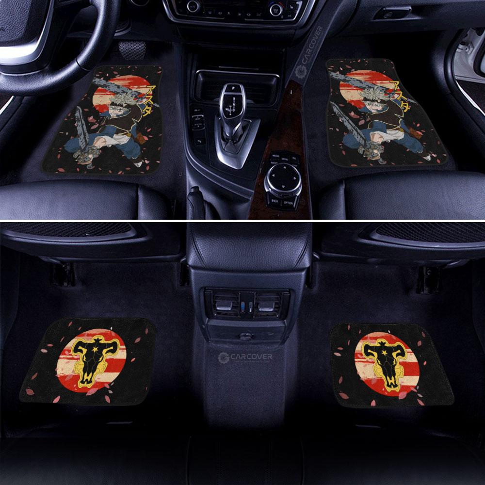 Asta Car Floor Mats Custom Black Clover Anime Car Interior Accessories