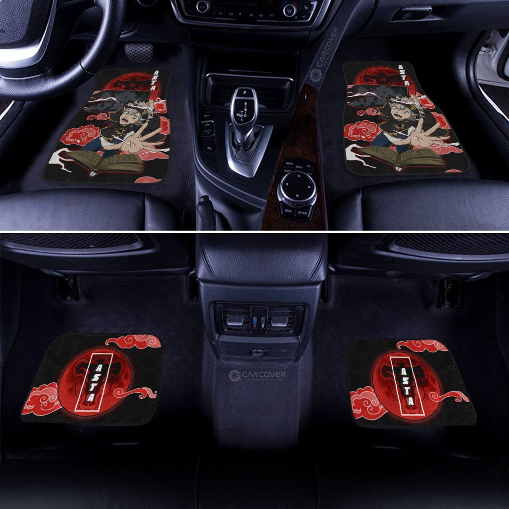 Asta Car Floor Mats Custom Black Clover Anime Car Interior Accessories