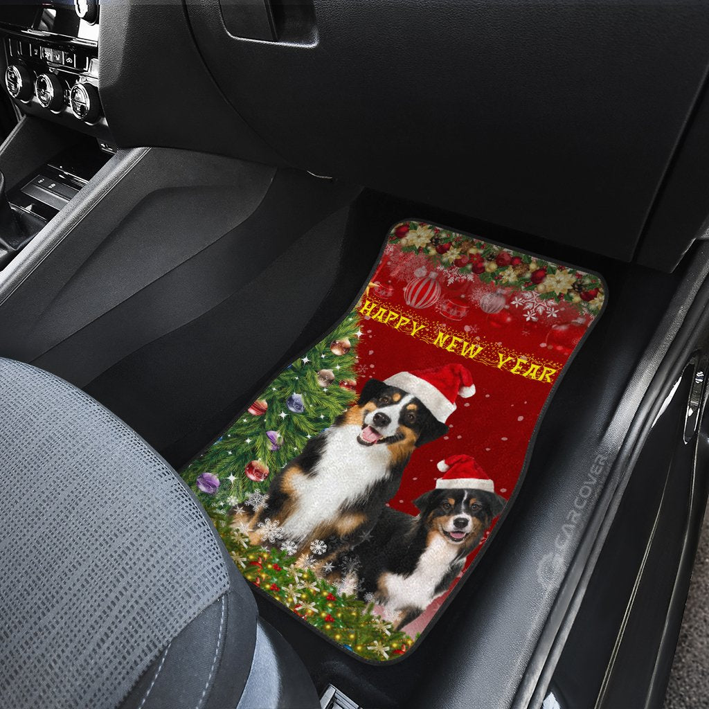 Australian Shepherds Christmas Car Floor Mats Custom Car Accessories Gifts For Dog Lovers