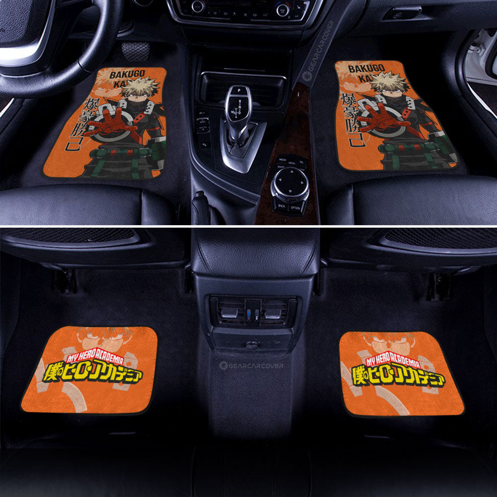 Bakugo Katsuki Car Floor Mats Custom My Hero Academia Car Accessories Gifts For Anime Fans