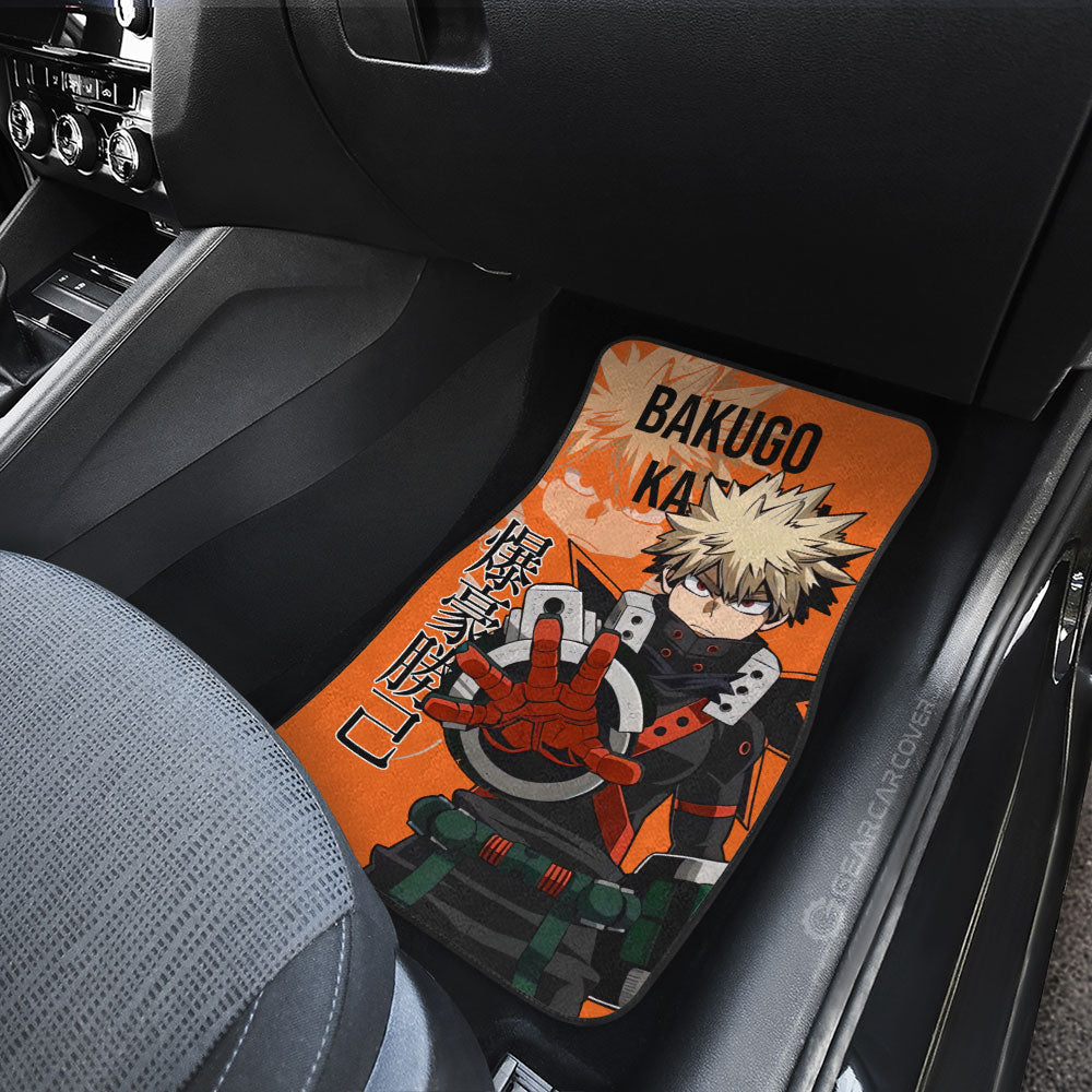 Bakugo Katsuki Car Floor Mats Custom My Hero Academia Car Accessories Gifts For Anime Fans