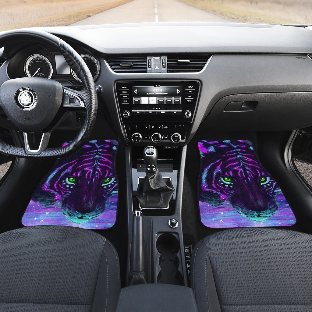 Beautiful Green Eyes Tiger Car Floor Mats Custom Cool Car Accessories Gift Idea