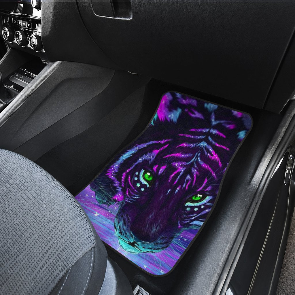 Beautiful Green Eyes Tiger Car Floor Mats Custom Cool Car Accessories Gift Idea