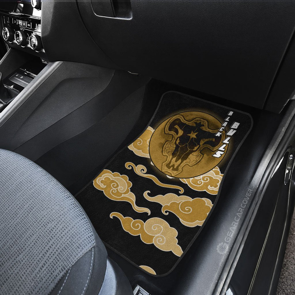 Black Bull Car Floor Mats Custom Anime Black Clover Car Accessories