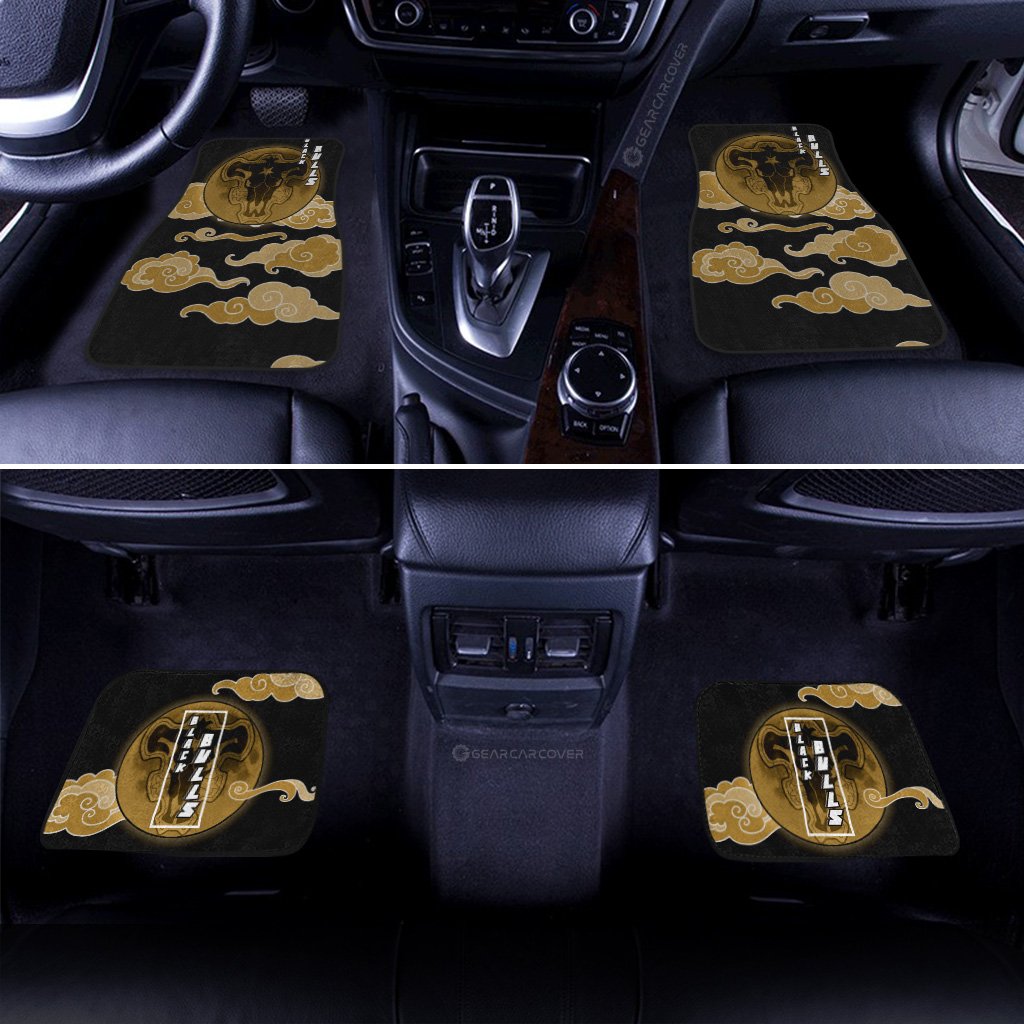 Black Bull Car Floor Mats Custom Anime Black Clover Car Accessories