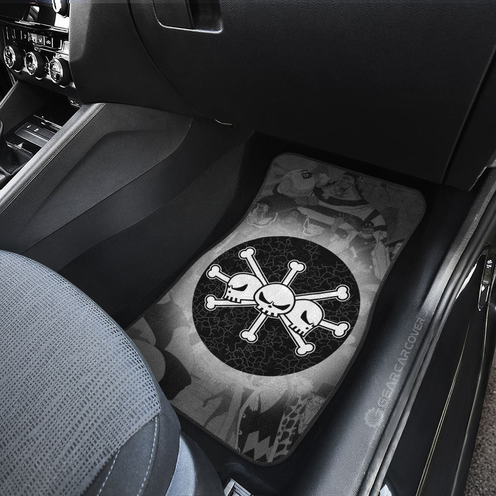 Blackbeard Flag Car Floor Mats Custom One Piece Anime Car Accessories