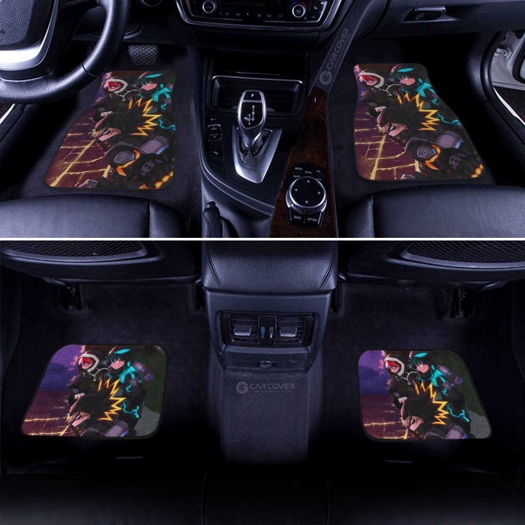 BNHA Three Musketeers Car Floor Mats My Hero Academia Anime Car Interior Accessories