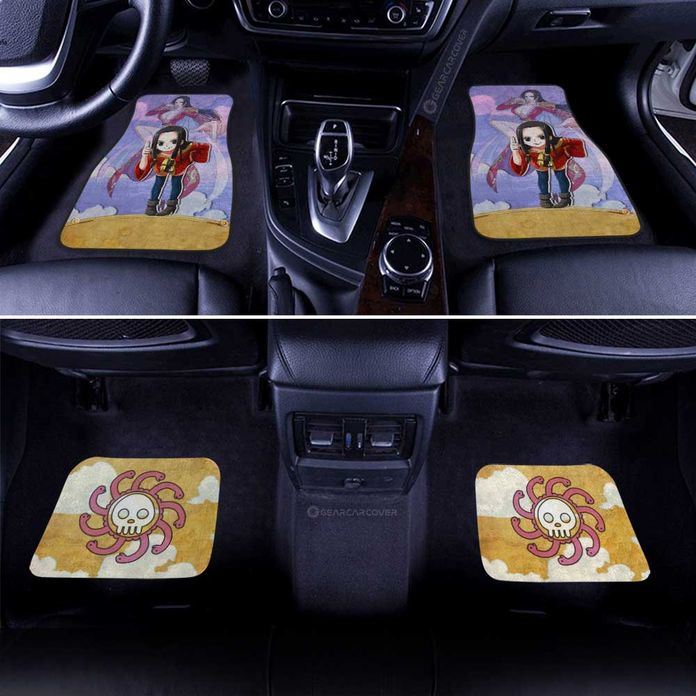 Boa Hancock Car Floor Mats Custom One Piece Map Car Accessories Gifts For Anime Fans