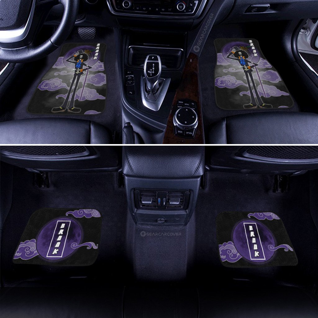 Brook Car Floor Mats Custom Anime One Piece Car Accessories Gifts For Anime Fans