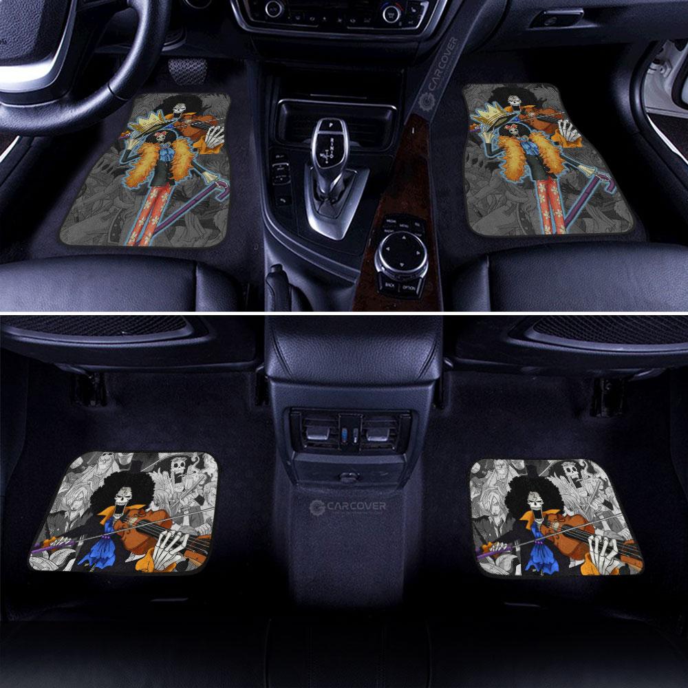 Brook Car Floor Mats Custom One Piece Anime Car Interior Accessories