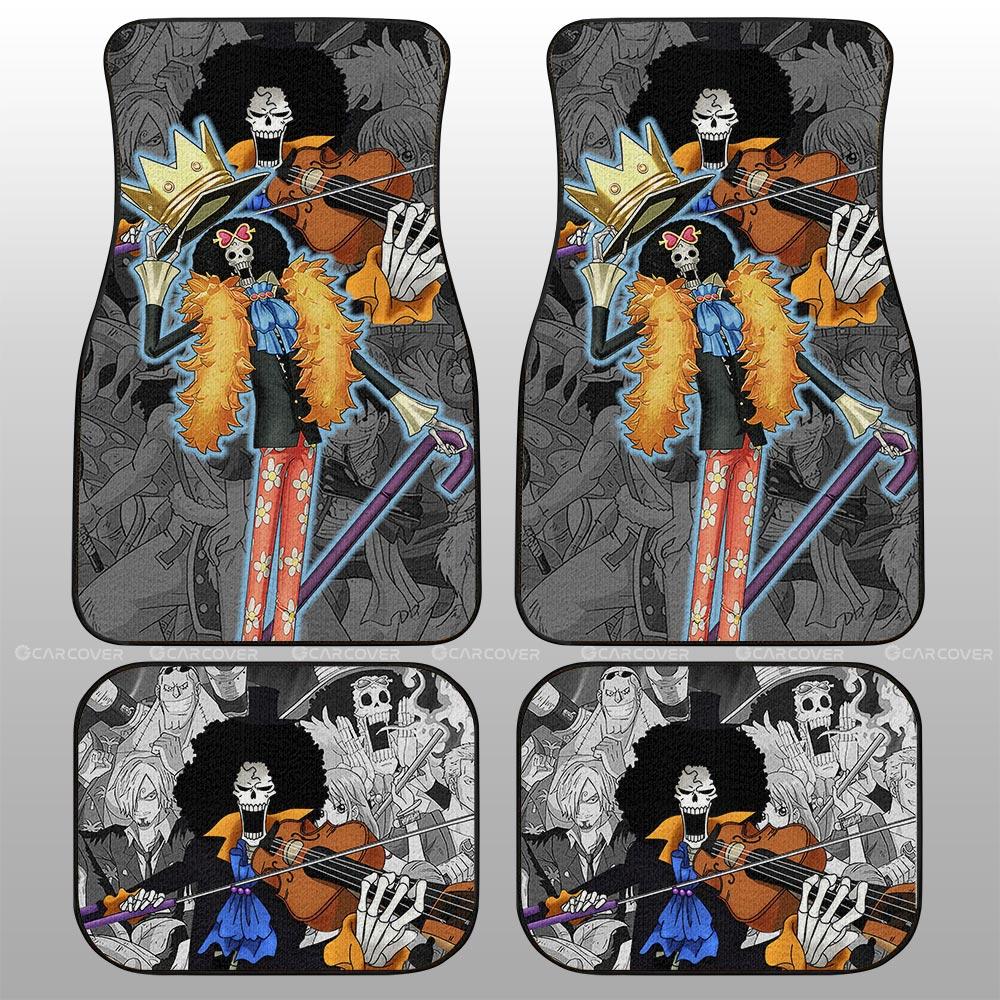 Brook Car Floor Mats Custom One Piece Anime Car Interior Accessories