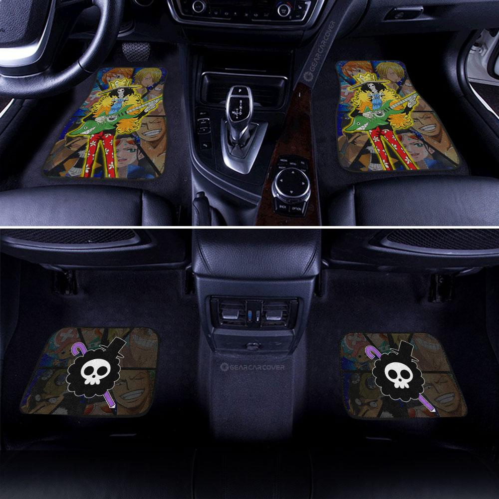 Brook Car Floor Mats Custom One Piece Anime Car Interior Accessories