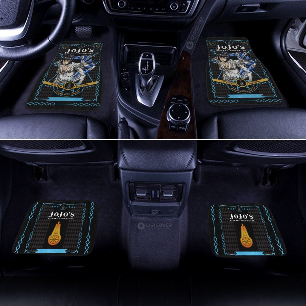 Bruno Bucciarati Car Floor Mats Custom JoJo's Bizarre Adventure Anime Car Interior Accessories