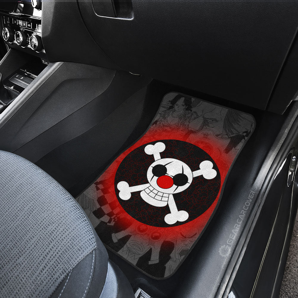 Buggy Pirates Flag Car Floor Mats Custom One Piece Anime Car Accessories